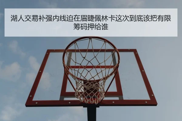 湖人交易补强内线迫在眉睫佩林卡这次到底该把有限筹码押给谁